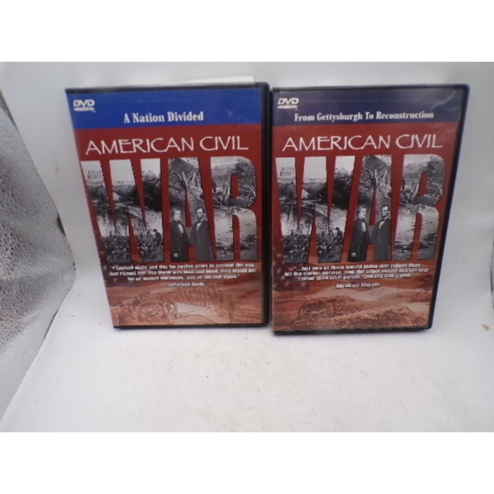 American Civil War DVD Set A‎ Nation Divided Gettysburg to Reconstruction 2-Disc